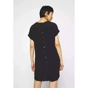 Madewell Dress Womens Crewneck Button‎ Back Easy Dress Short Sleeve Mini Size M